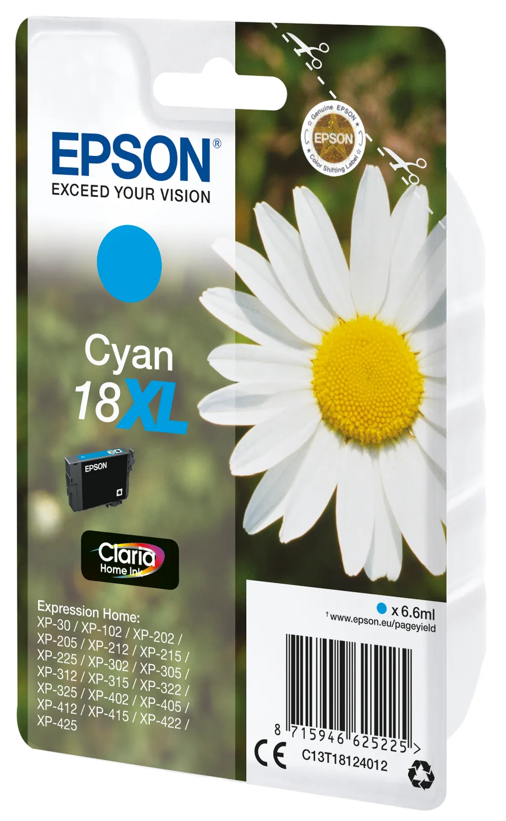C13T18124012 XL Gänseblume cyan Druckerpatrone