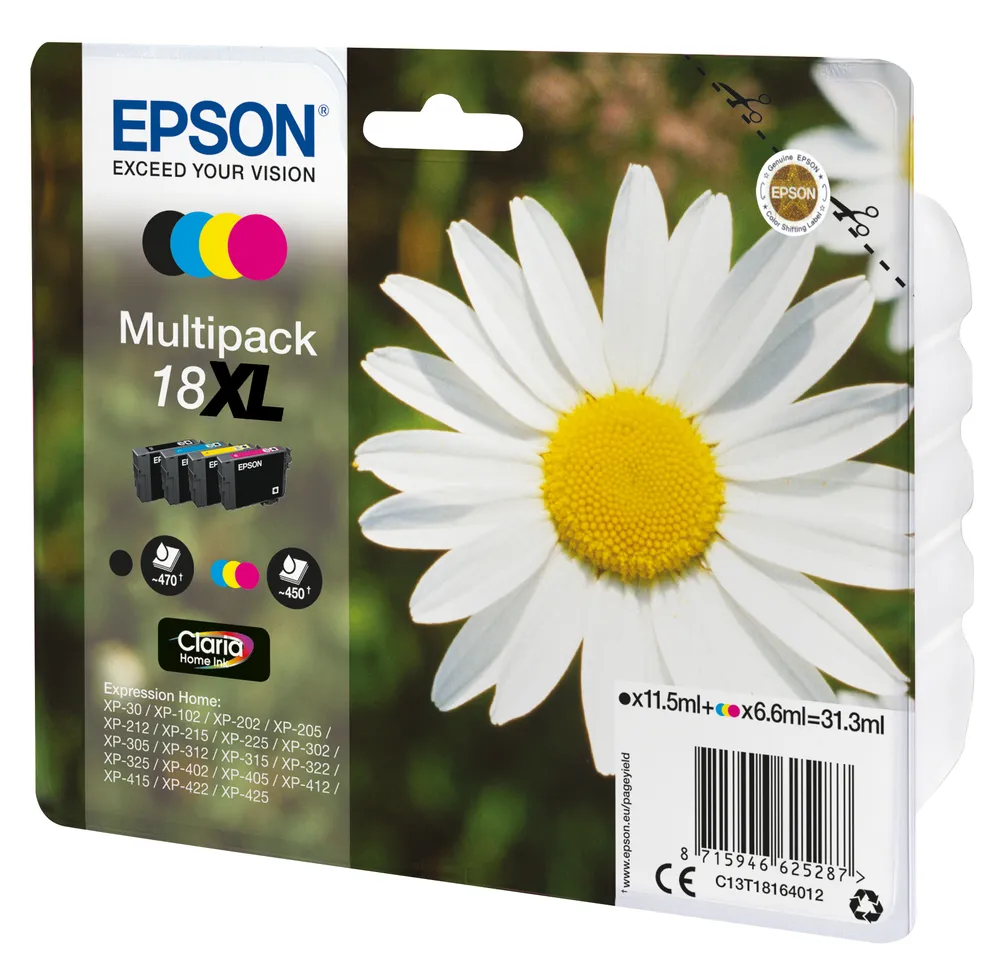 Epson Daisy C13T18164022 Druckerpatrone 1 Stück(e) Original Schwarz, Cyan, Magenta, Gelb