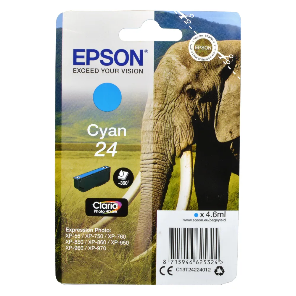 C13T24224012 Elefant cyan Druckerpatrone
