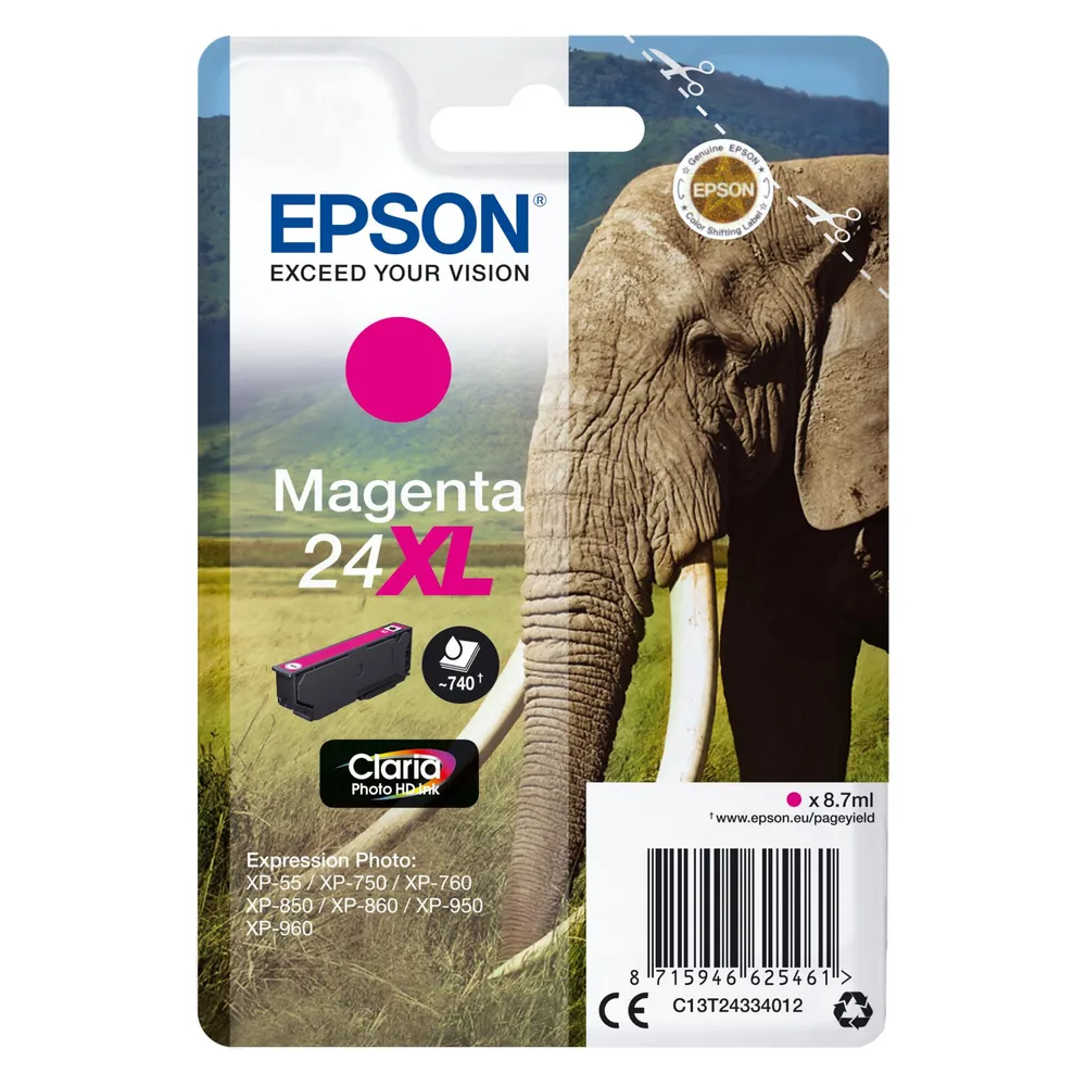 Epson 24 Claria XL Tintenpatrone, Magenta
