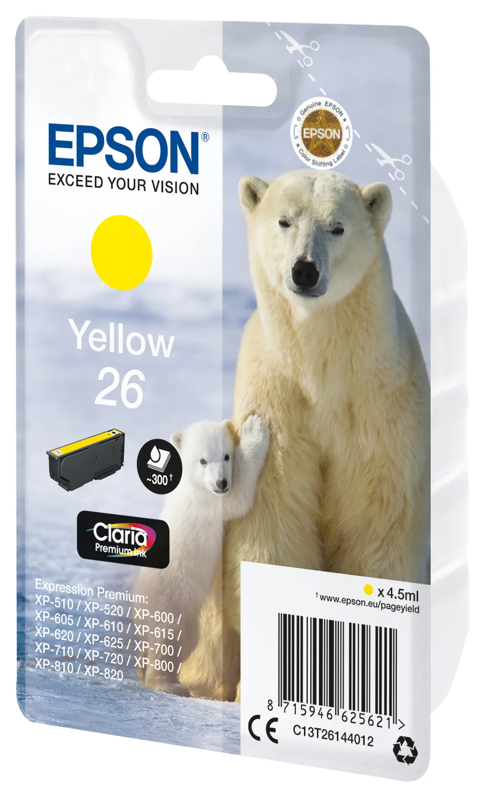 C13T26114012 Eisbär gelb Druckerpatrone
