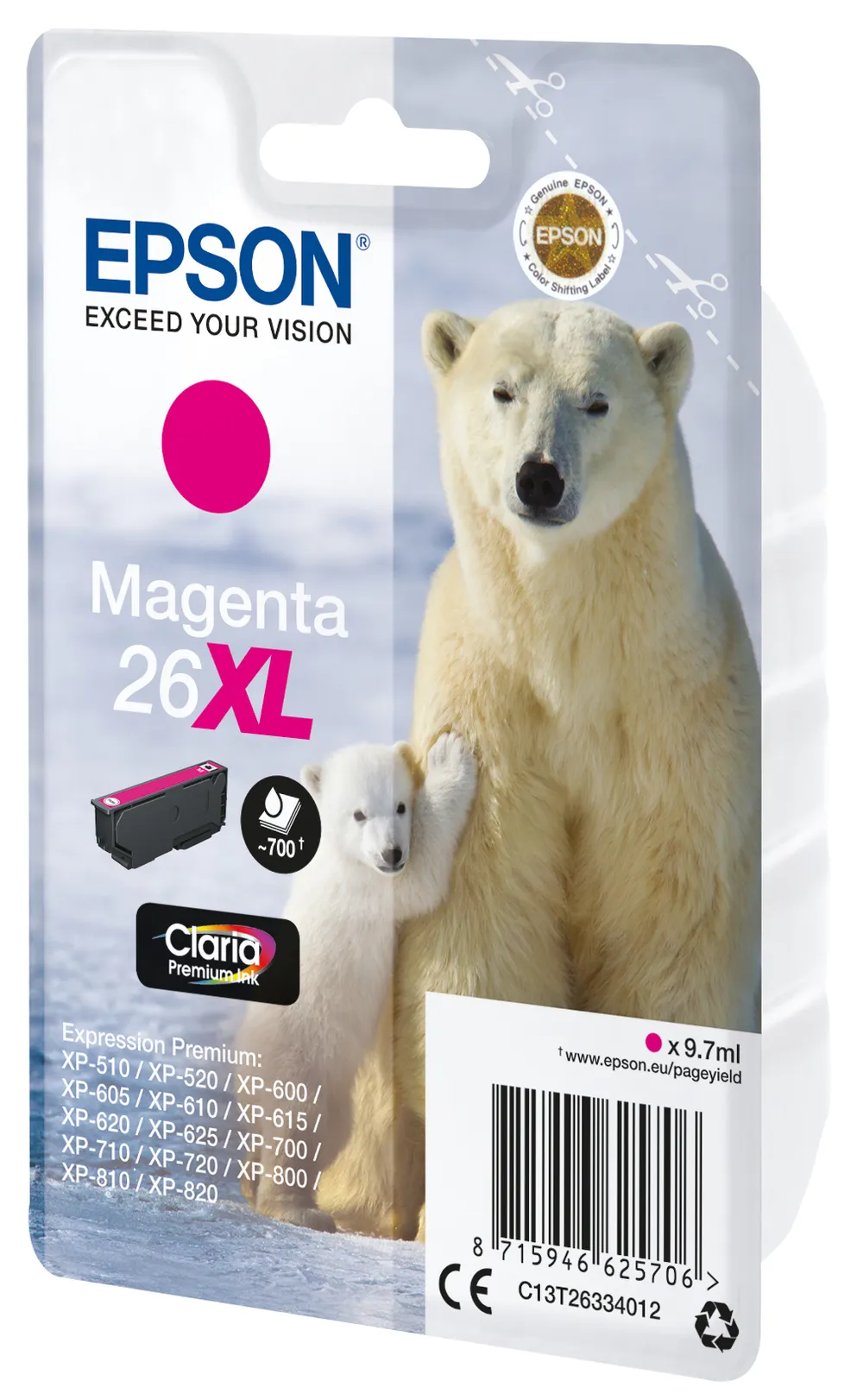 C13T26324012 XL Eisbär magenta Druckerpatrone