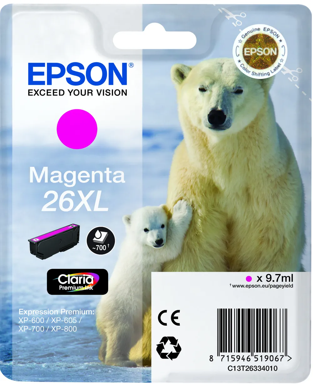 C13T26334010 26XL magenta Druckerpatrone