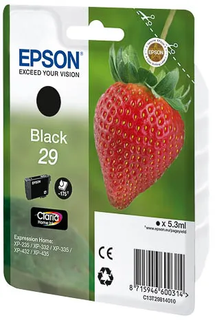Epson T2981 schwarze Tintenpatrone XP-235/XP-332/XP-335/XP-432/XP-435
