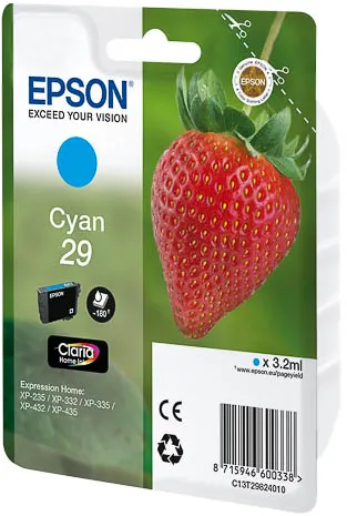 Epson Strawberry 29 C Druckerpatrone 1 Stück(e) Original Standardertrag Cyan