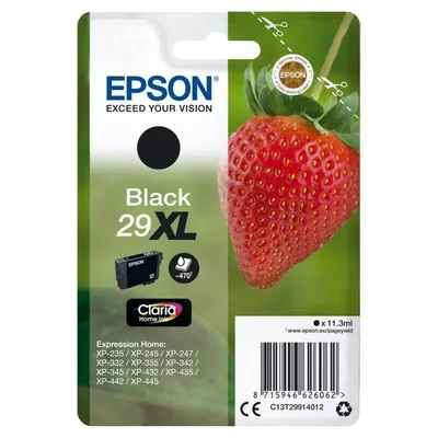 Tintenpatrone Epson Strawberry 29XL Claria Home Schwarz XL Kapazität