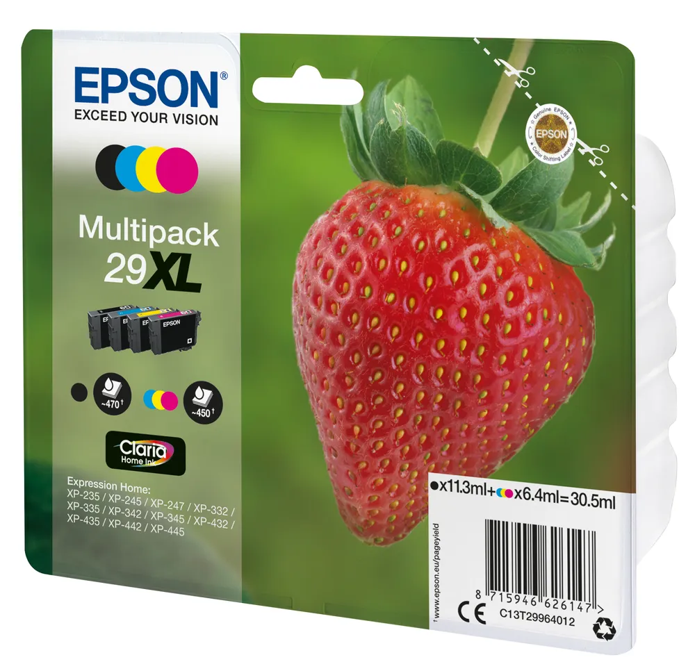 C13T29944012 Erdbeere MultiPack XL Druckerpatrone