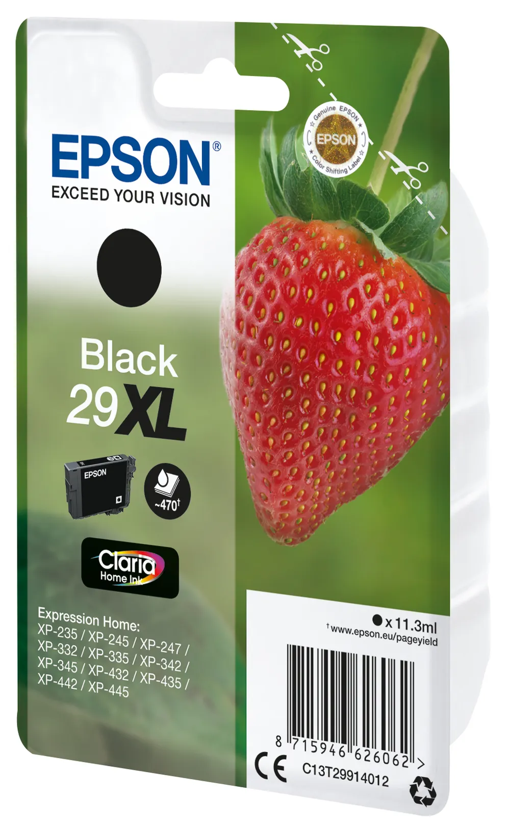 C13T29944012 Erdbeere XL schwarz Druckerpatrone