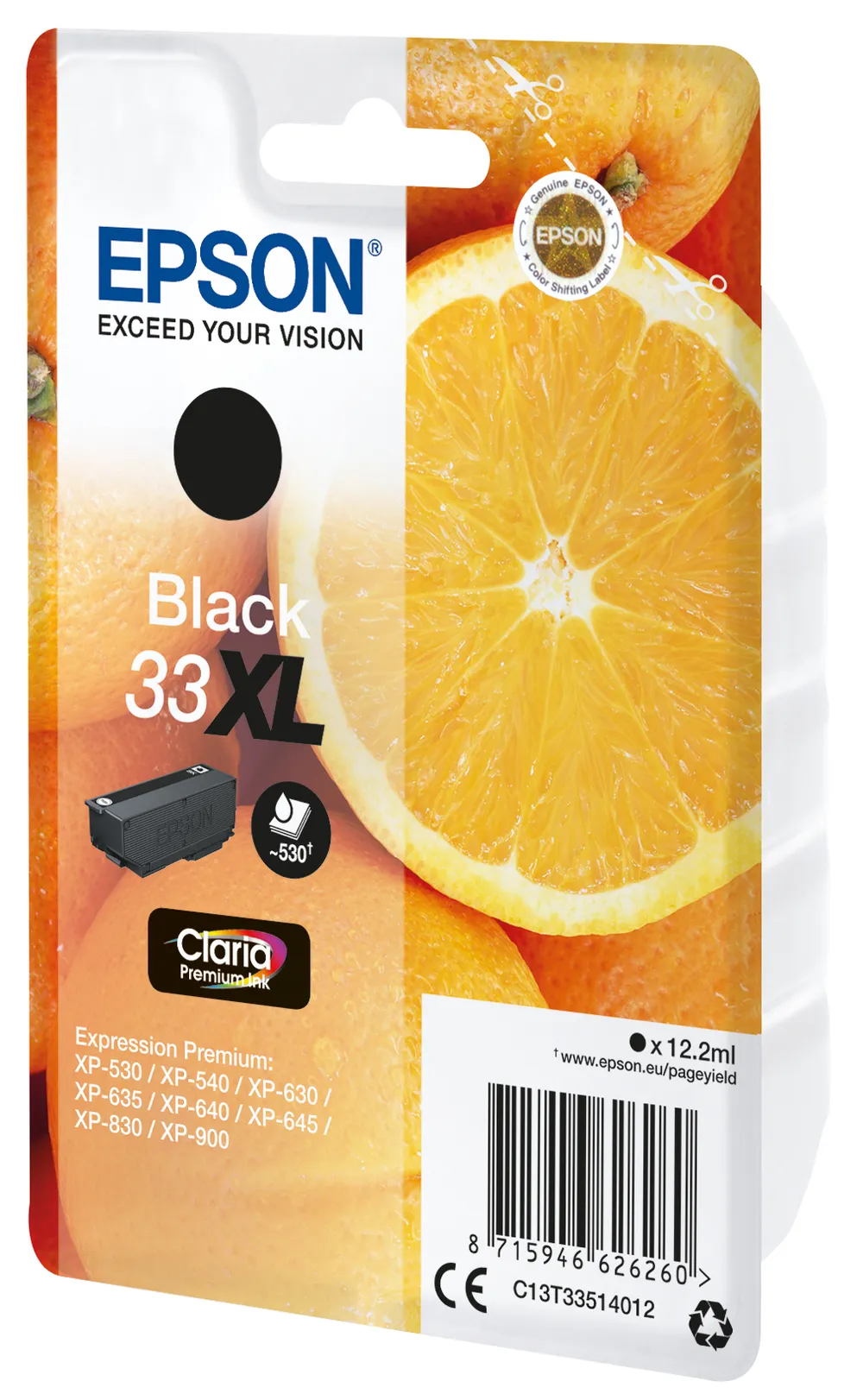 Epson Oranges C13T33514022 Druckerpatrone 1 Stück(e) Original Hohe (XL-) Ausbeute Schwarz