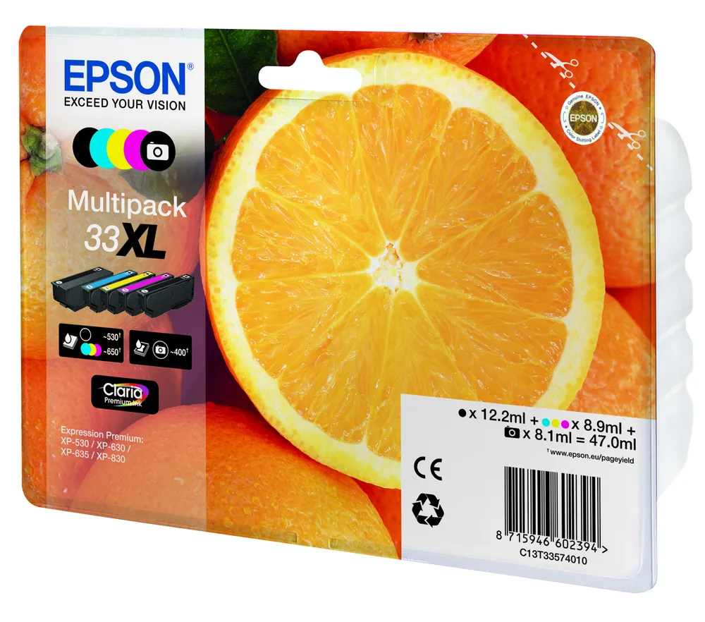 C13T33574011 Orange XL MultiPack C/M/Y/BK Druckerpatrone