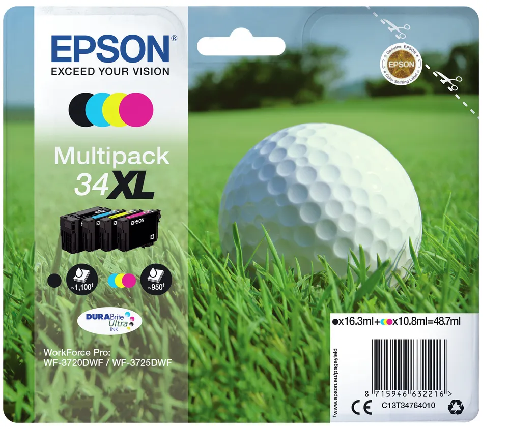 C13T34764010 Golfball XL MultiPack Druckerpatrone
