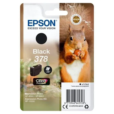 Epson Squirrel Tintenpatrone C13T37814010 Schwarz