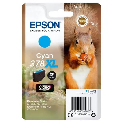 Epson Squirrel 378XL Claria Photo HD Tintenpatrone Cyan