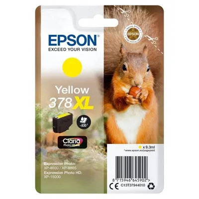 Gelbe Tinte Epson Squirrel 378XL Claria Photo HD