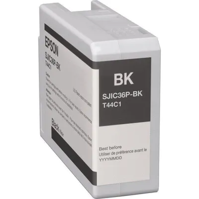 Tintenpatrone Epson C13T44C140 Schwarz Original für ColorWorks Drucker