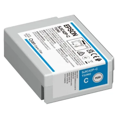 Tintenpatrone Epson SJIC42P-C Cyan Original Einzelpack kompatibel CW-C4000e