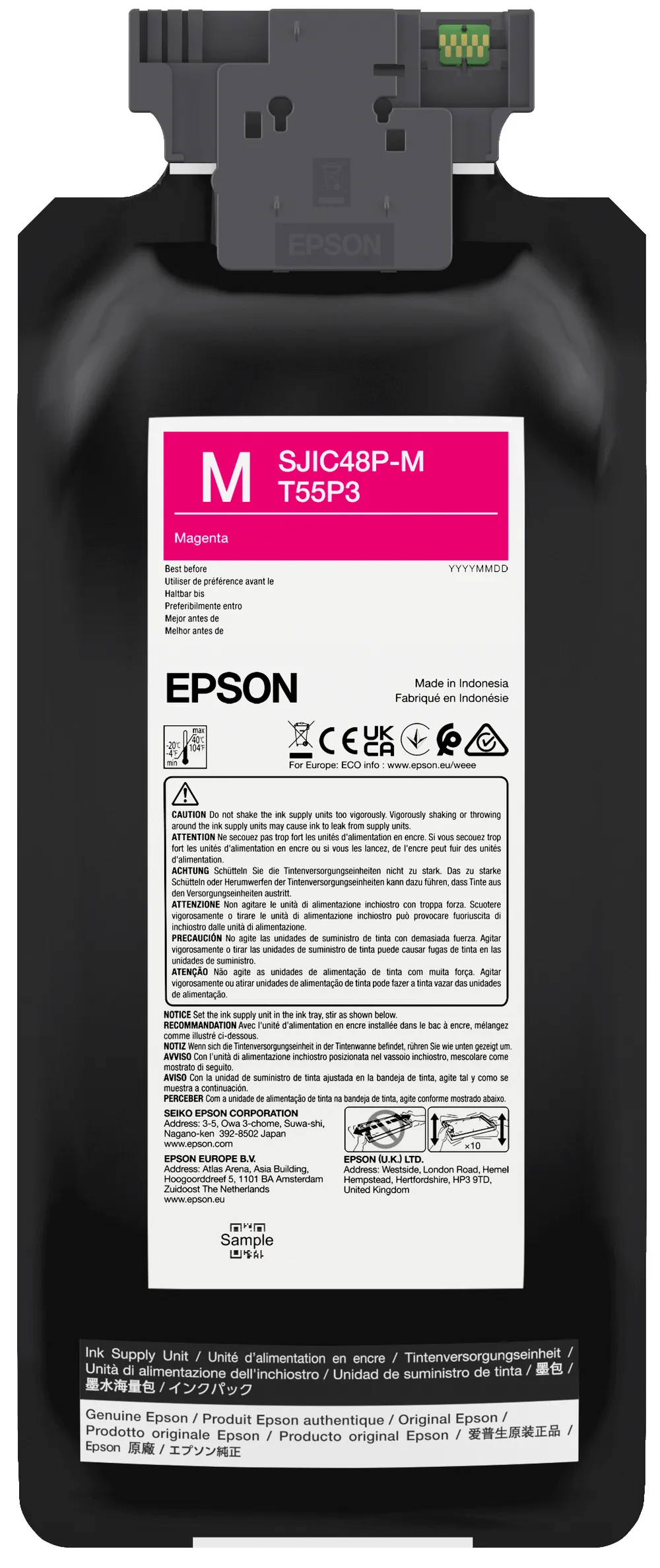 Tintenpatrone Epson SJIC48P-M Magenta 480 ml Einzelpackung