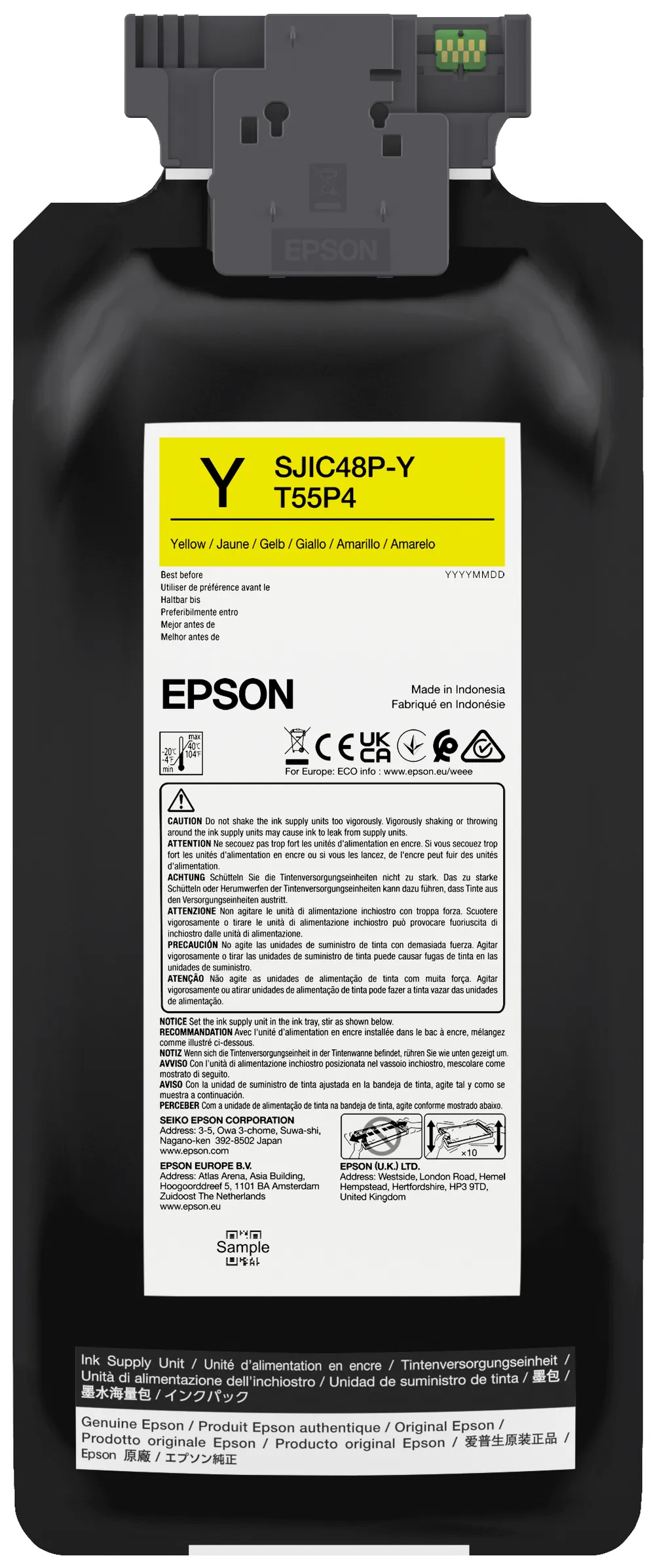 Epson SJIC48P-Y Tintenpatrone Gelb 480 ml Einzelpackung