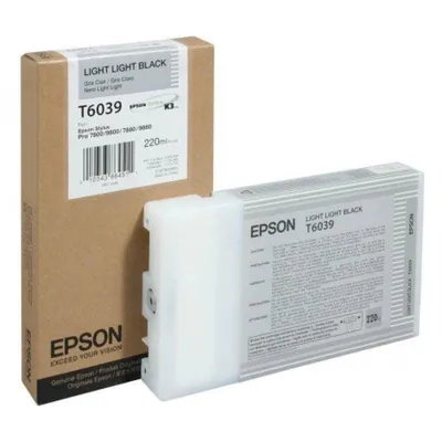 Tintenpatrone Epson T6039 Hellgrau