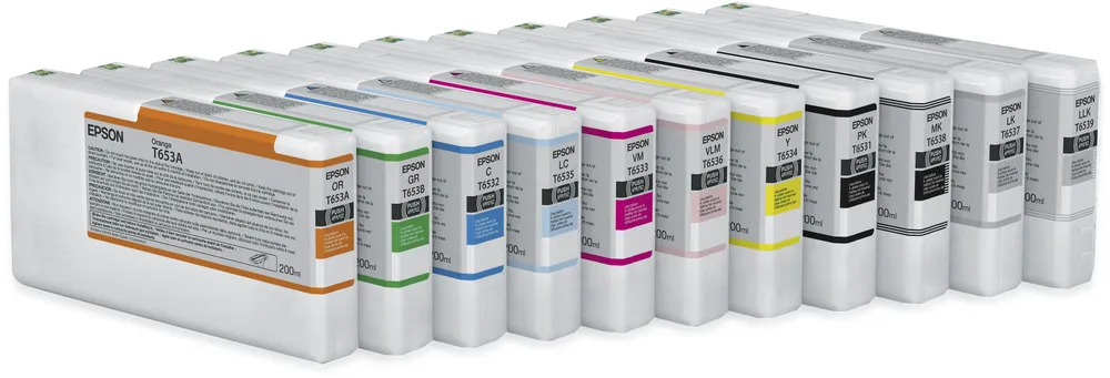 Tintenpatrone Epson T653B Gruen 200 ml Original Stylus Pro 4900