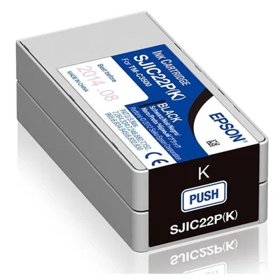 Tintenpatrone Epson SJIC22P(K) Schwarz Pigment Kompatibel TM-C3500