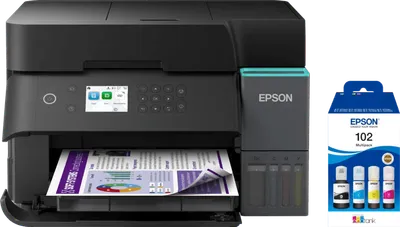 Epson EcoTank ET-3950 + 1 Set zusätzliche Tintenflaschen
