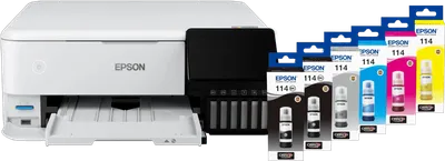 Epson EcoTank ET-8500 + 1 Satz Reservetintenflaschen