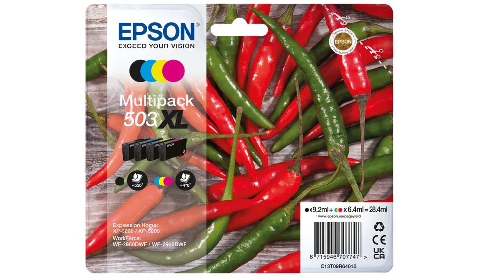 Multipack 4-colours 503XL Ink Chillies Druckerpatrone