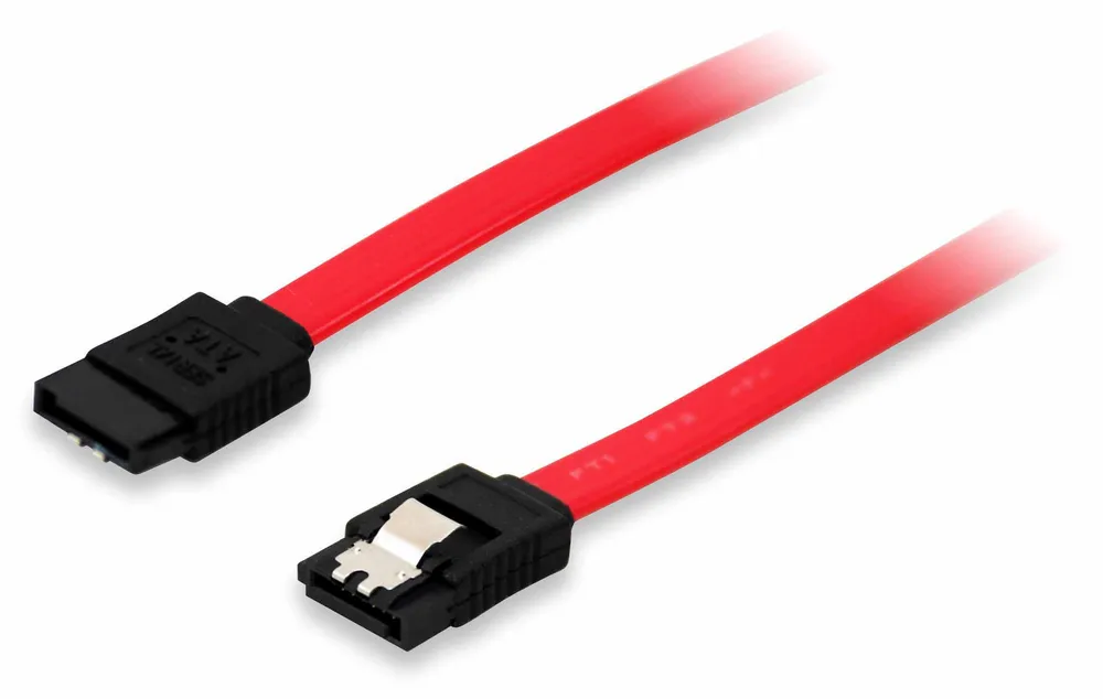Statten Sie das SATA-Kabel mit einem Sicherheitsclip aus, 7-poliger Stecker/Stecker, 50 cm