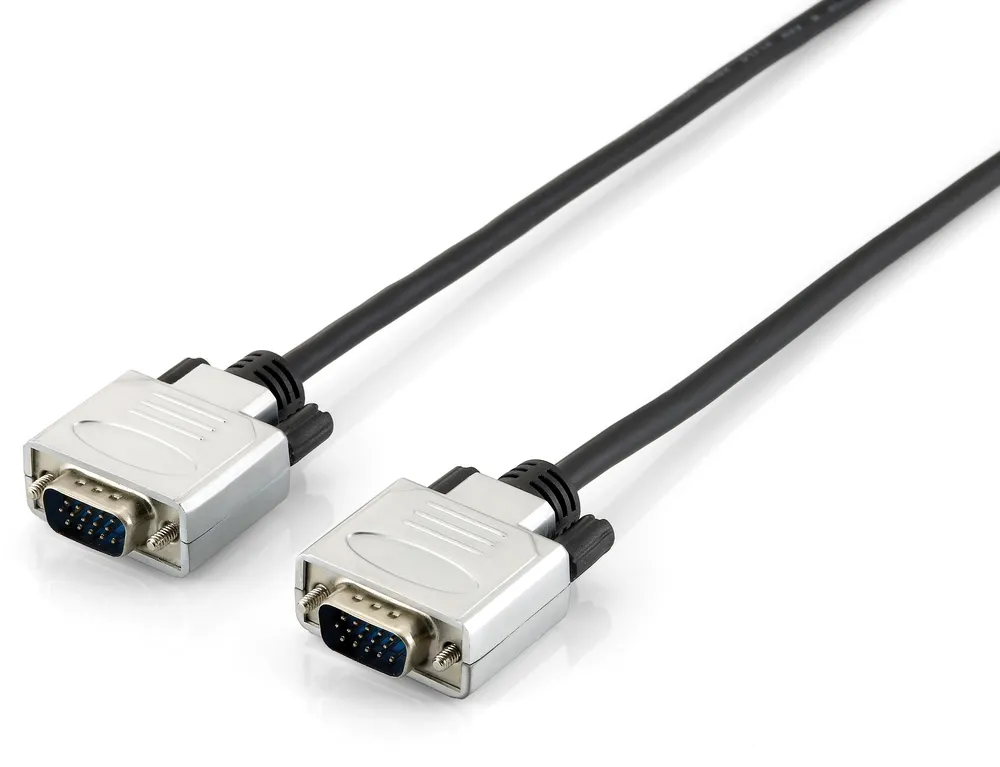 Equip 118862 VGA-Kabel VGA (D-Sub) Schwarz, Silber
