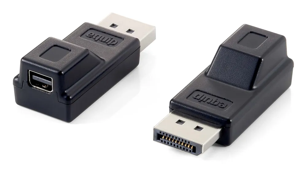 Adapter DisplayPort auf Mini DisplayPort EQUIP Männlich-Weiblich Schwarz
