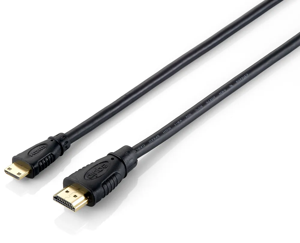 Equip 119306 HDMI-Kabel 1 m HDMI Typ A (Standard) HDMI Type C (Mini) Schwarz