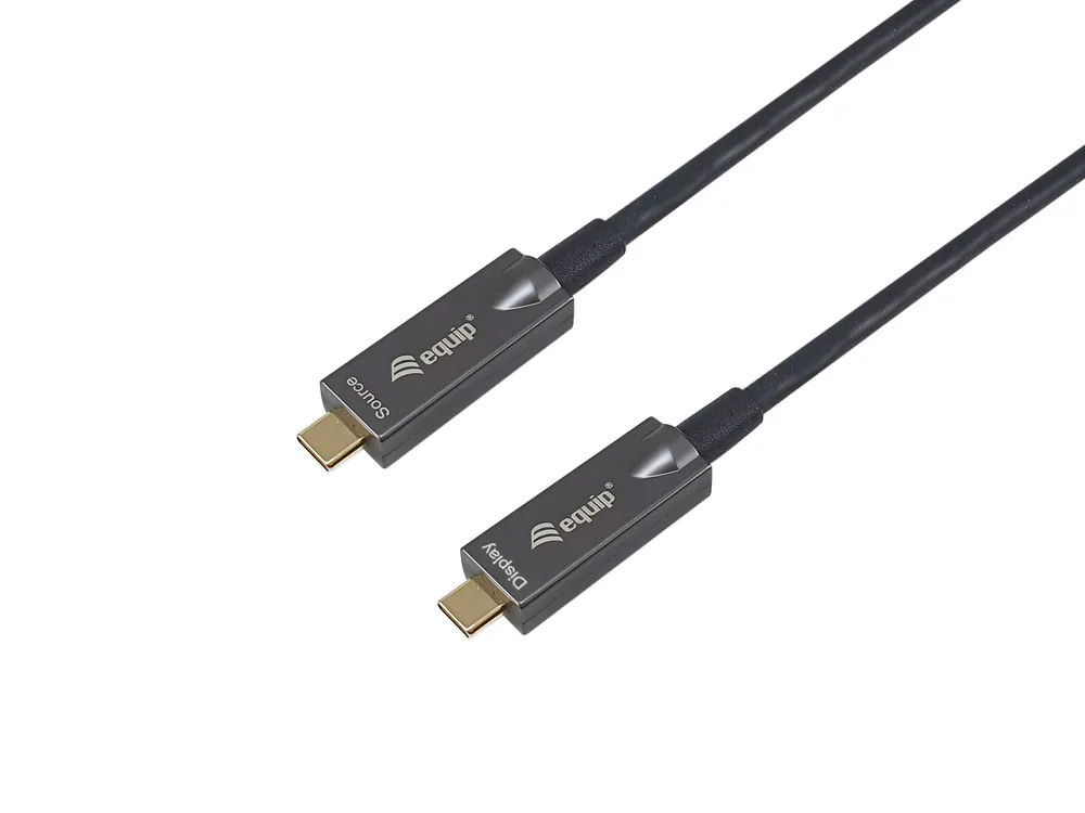 Aktives Optik-Kabel EQUIP USB-C 15m PD 60W 4K/60Hz 10Gbps