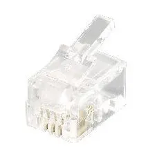 RJ-11 4P4C Transparenter Stecker EQUIP 121111 Kit 100 Stück