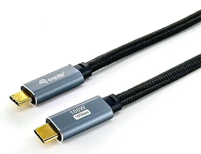 Kabel USB 3.2 Gen 2 C auf C Equip 3 m Schwarz 100 W PD 10 Gbps