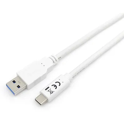 Equip 128364 USB Kabel USB 3.2 Gen 1 (3.1 Gen 1) 1 m USB A USB C Weiß