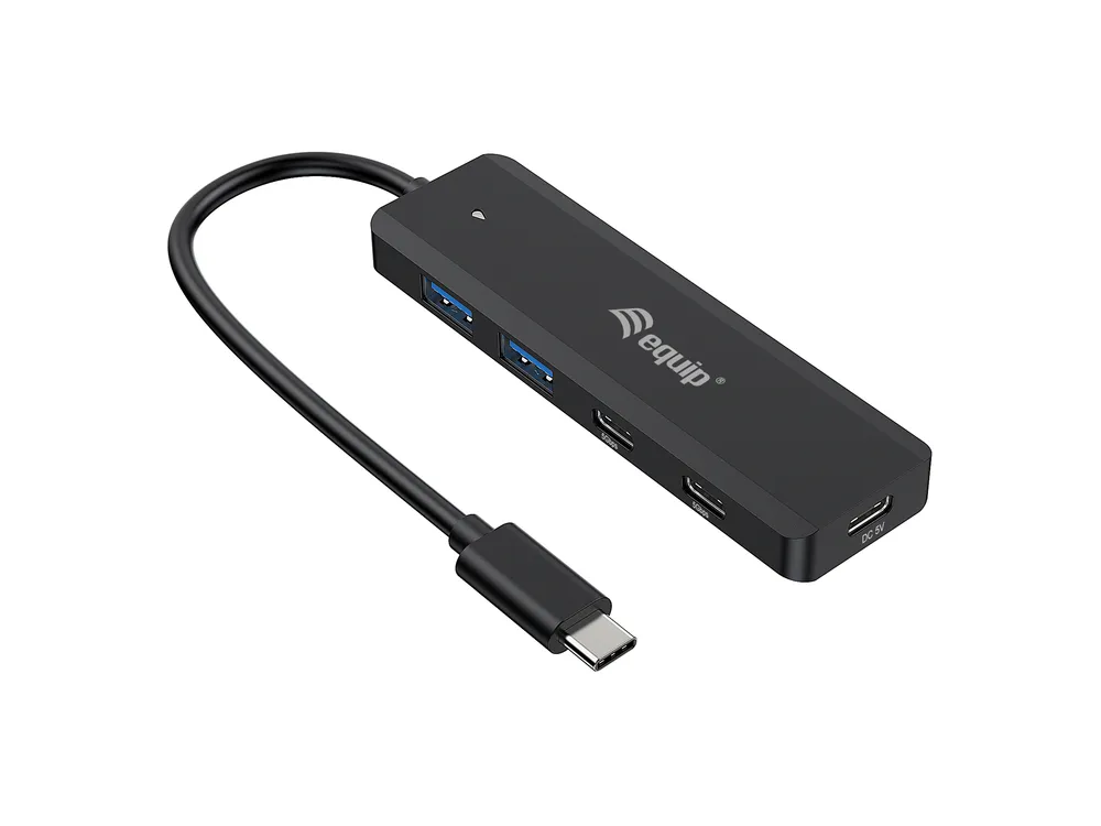 USB-Hub Equip 128964 USB 3.2 Gen 1 Type-C 5 Ports Schwarz USB-Hub Equip 128964 USB 3.2 Gen 1 Type-C 5 Ports Schwarz