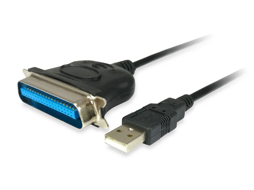 Kabel Adapter USB 2.0 auf Parallel EQUIP 1,5 m Schwarz