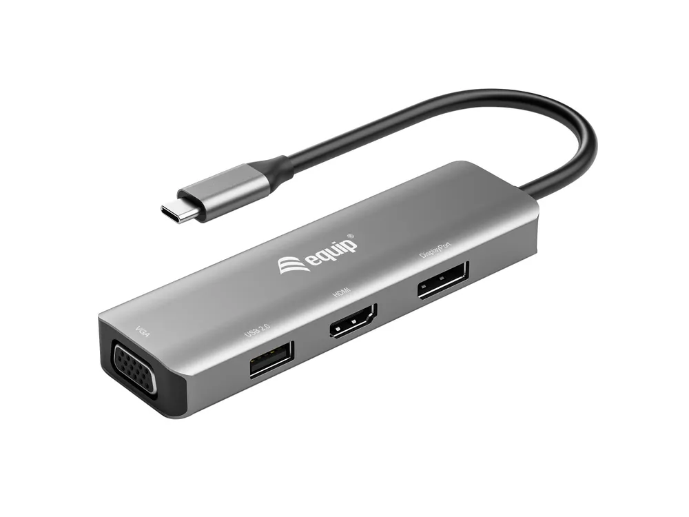 USB-C Adapter 133485 Schwarz Silber HDMI VGA DisplayPort USB 2.0 USB-C Adapter 133485 Schwarz Silber HDMI VGA DisplayPort USB 2.0