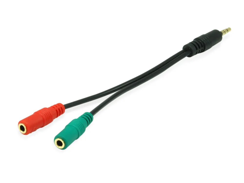 Audio-Kabel Equip 147943 2x3.5mm Weiblich zu 3.5mm Männlich 1,5m Schwarz