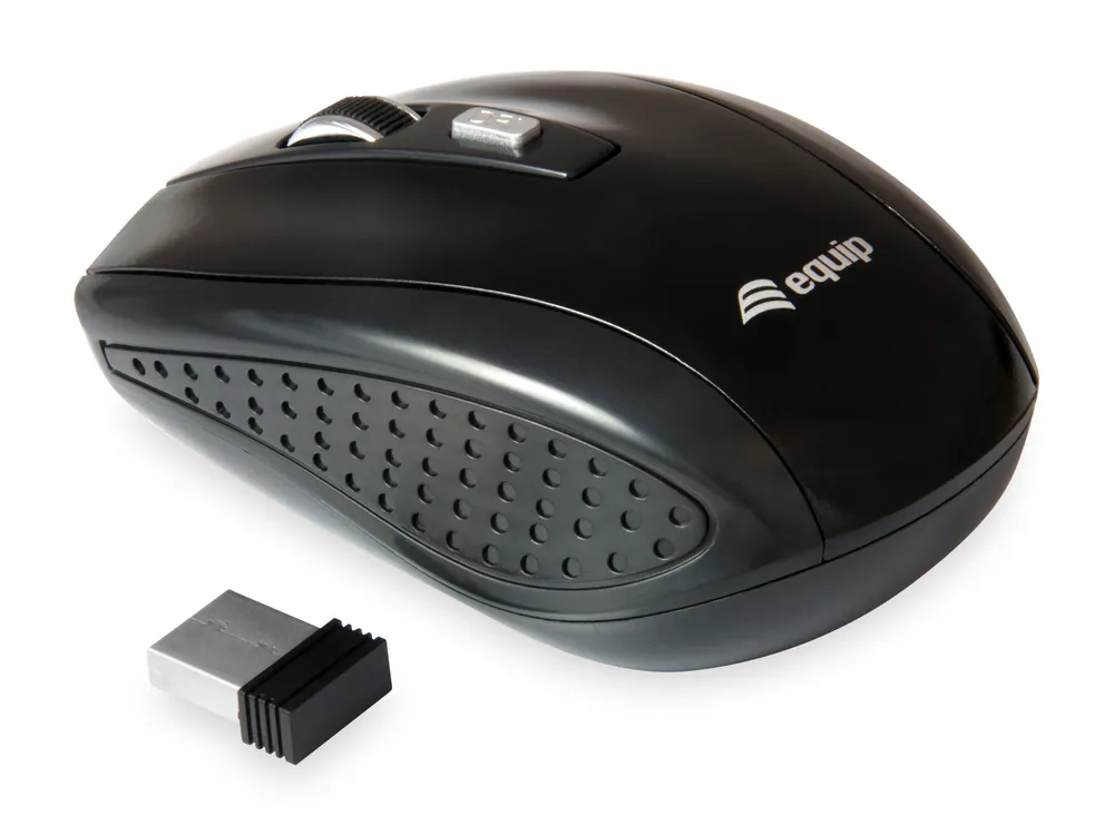 Equip Life Mini kabellose optische Maus 1600 DPI Schwarz