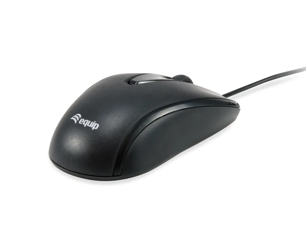Maus Equip 245116 USB Typ-C 1200 DPI Schwarz Ambidextrisch Plug and Play