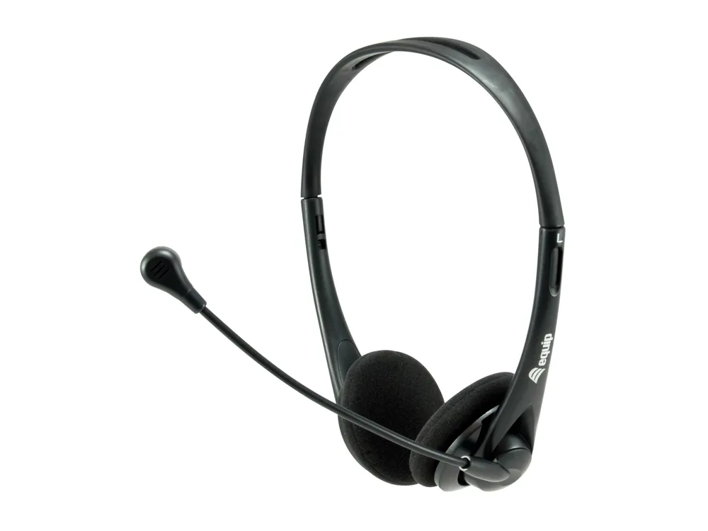 Equip 245305 Kopfhörer & Headset Kabelgebunden Kopfband Büro/Callcenter USB Typ-A Schwarz