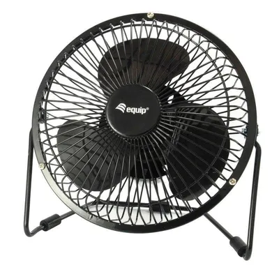 USB-Tischventilator Equip Life 6 Zoll Schwarz Leise Kompakt