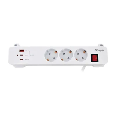 Steckdosenleiste Equip 245556 3 Steckplätze Typ F 2 USB-C 1 USB-A 20W