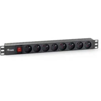 Steckdosenleiste Equip 333285 8 Steckplätze mit Schalter 1U horizontal 1,8 m