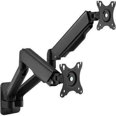 Equip Equip verstellbare Wandhalterung für 2 Bildschirme, 17–32 Zoll, Arm 564 mm, Gasfeder, bis zu 9 kg