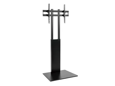 TV Ständer Equip 650615 75" Höhenverstellbar Neigbar Boden Schwarz Edelstahl/Kunststoff