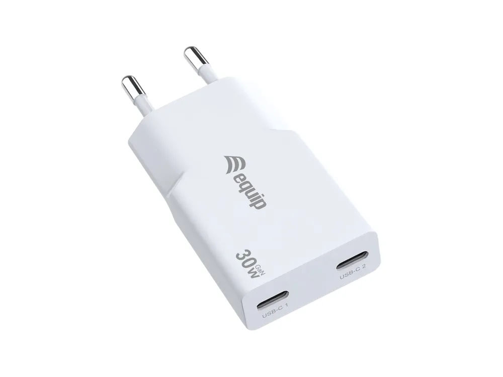Ladegerät M EQUIP 245524 2 USB-C Ports 30W Power Delivery 3.0