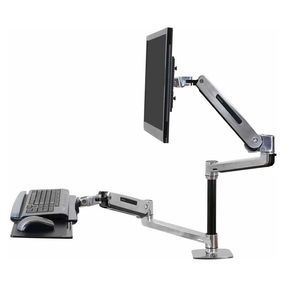 Ergotron WorkFit-LX Monitorhalterung Tisch 42" VESA 75x75 bis 100x100 Max 11